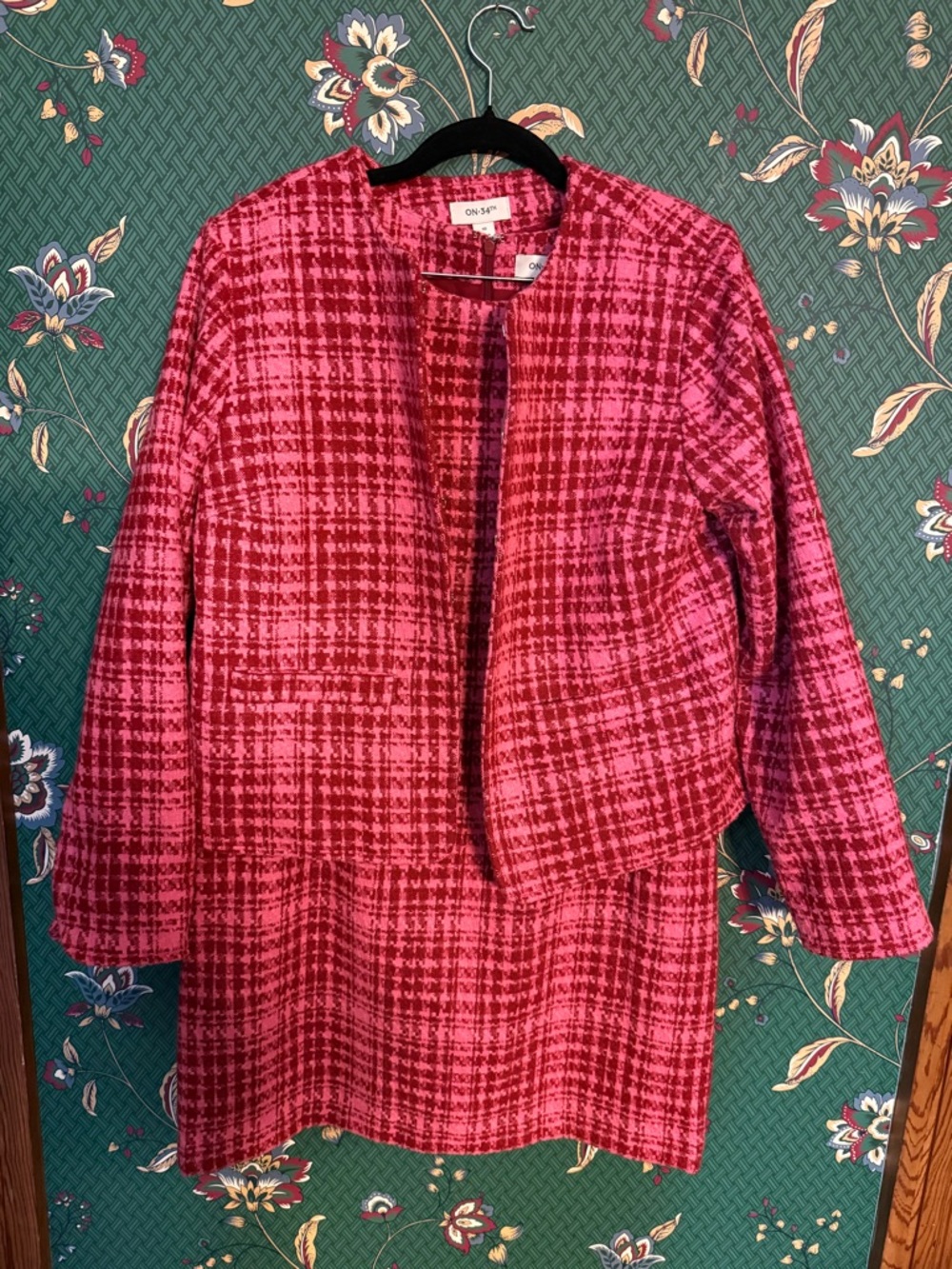 Azalea Pink Tweed Dress and Open Blazer Set- READ - Picture 4 of 7